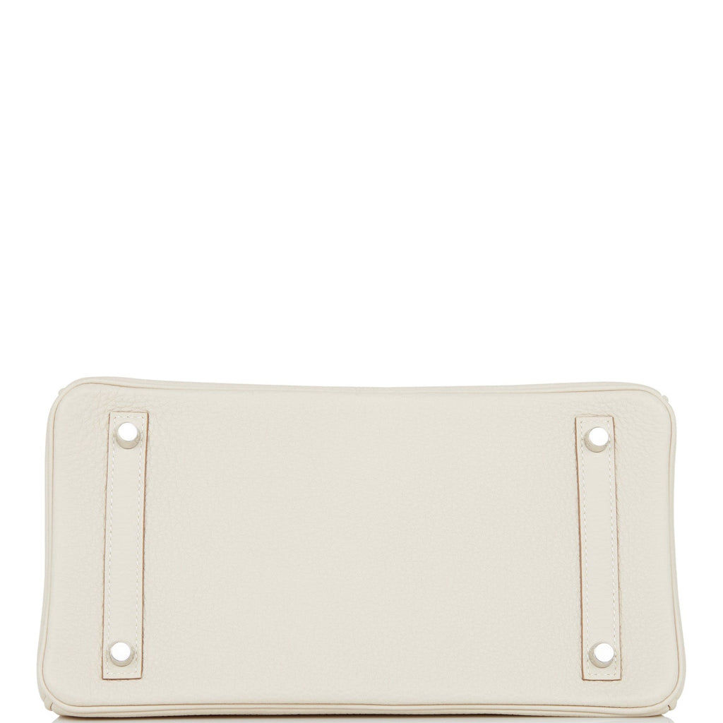 Hermes Birkin 30 Craie Togo Palladium Hardware