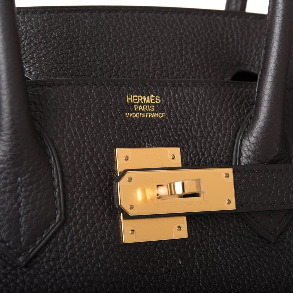 Hermes Birkin 35 Black Togo Gold Hardware