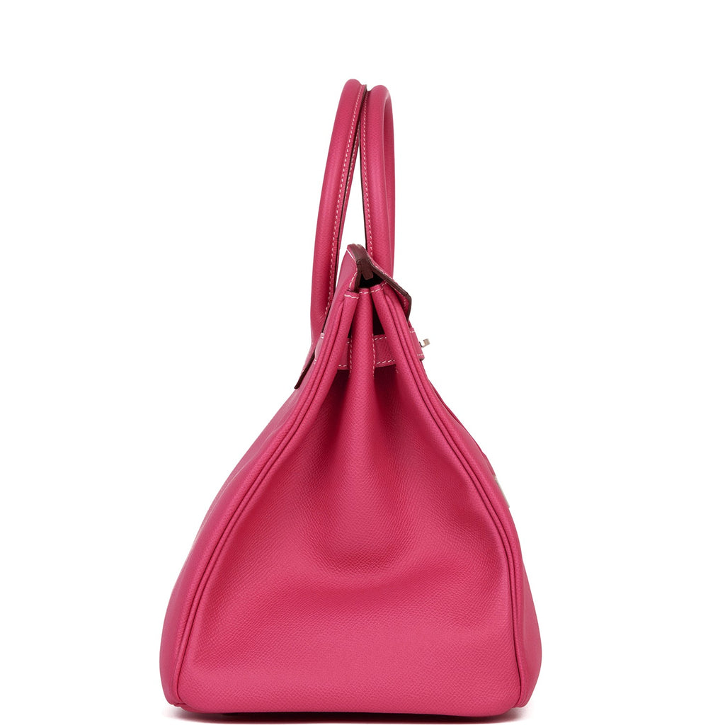 Hermes Birkin 35 Rose Tyrien Epsom Palladium Hardware