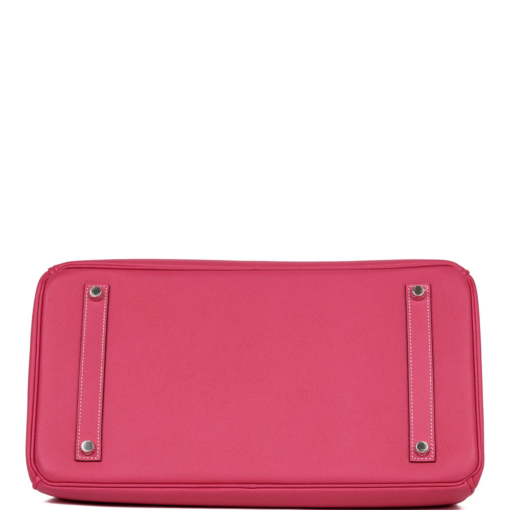 Hermes Birkin 35 Rose Tyrien Epsom Palladium Hardware