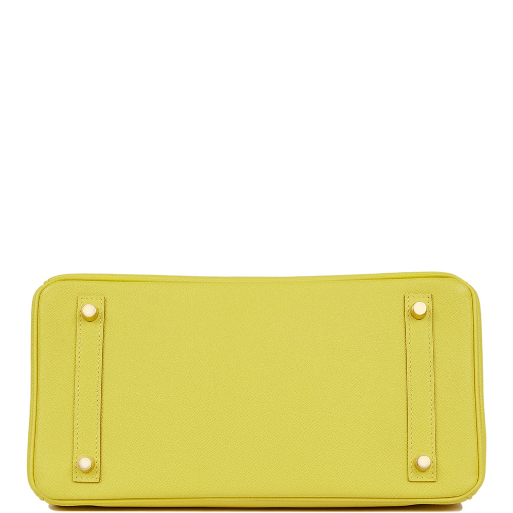 Hermes Birkin 30 Lime Epsom Gold Hardware