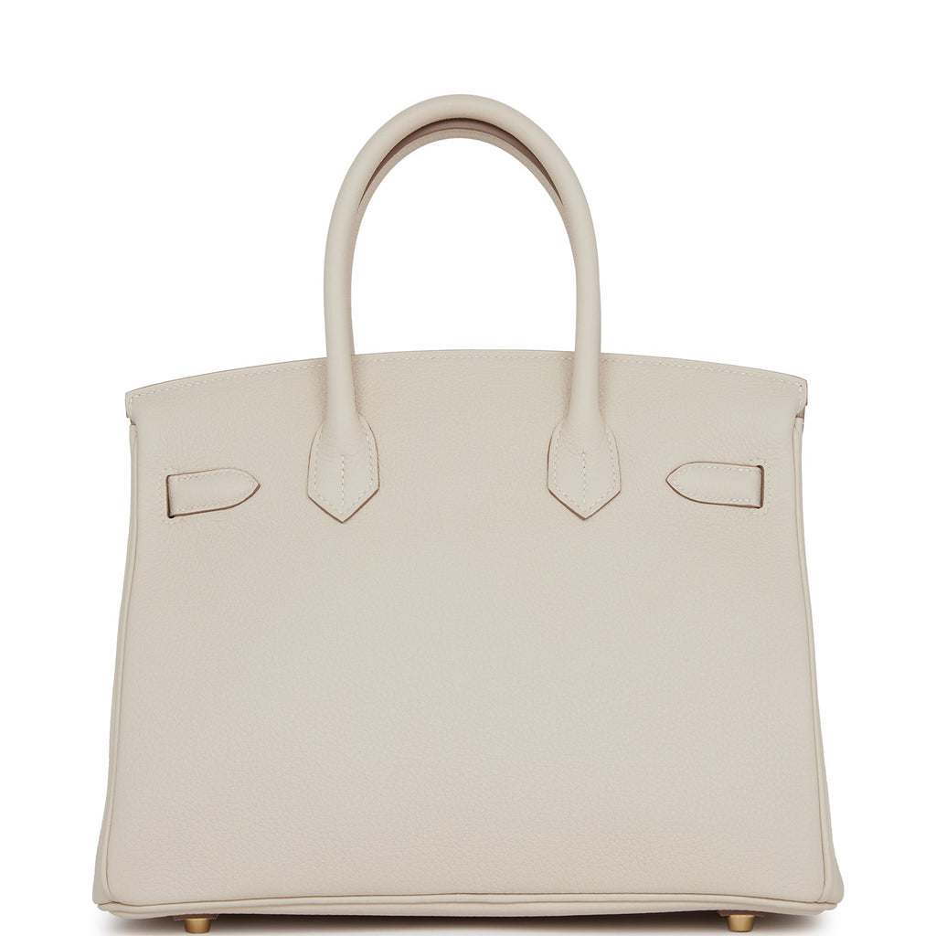 Hermes Birkin 30 Craie Togo Gold Hardware