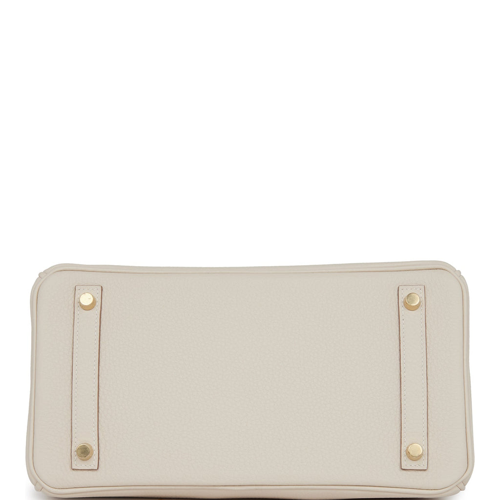 Hermes Birkin 30 Craie Togo Gold Hardware