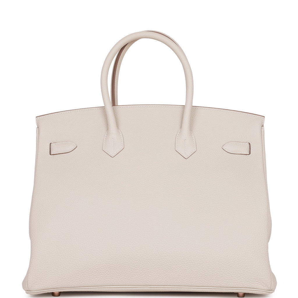 Pre-owned Hermes Birkin 35 Craie Togo Rose Gold Hardware - Payment 1 of 3