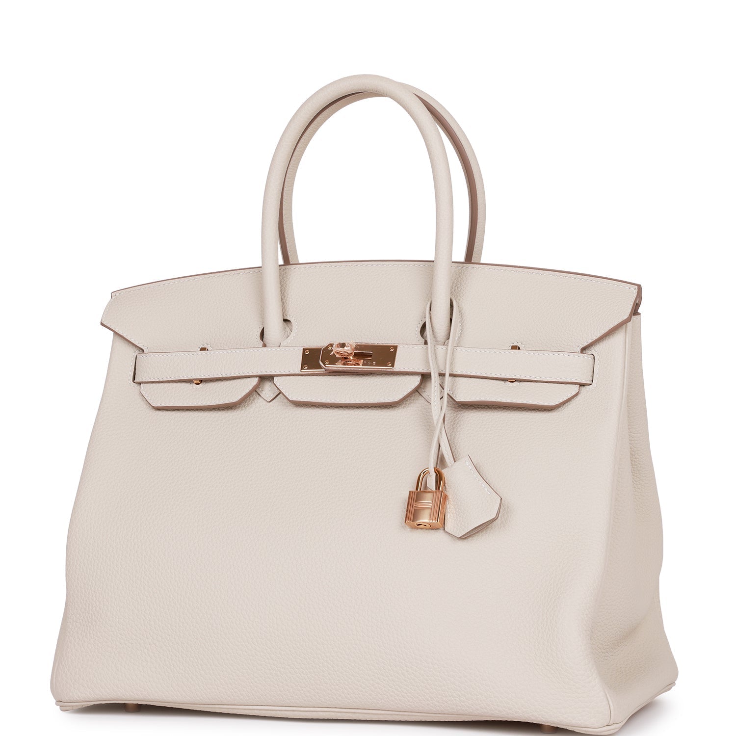 Pre-owned Hermes Birkin 35 Craie Togo Rose Gold Hardware - Payment 1