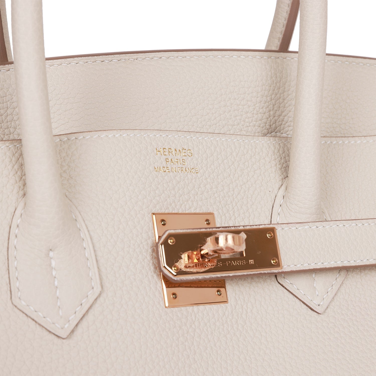 Pre-owned Hermes Birkin 35 Craie Togo Rose Gold Hardware - Payment 1