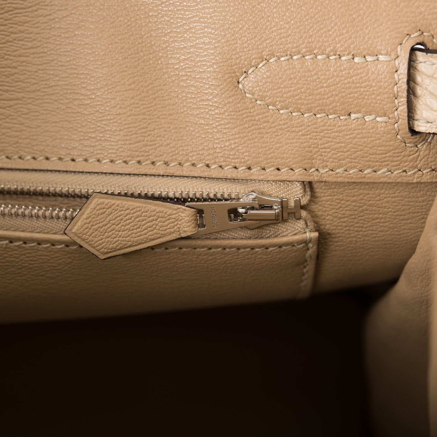 Hermes Trench Matte Alligator Birkin 30cm Palladium Hardware