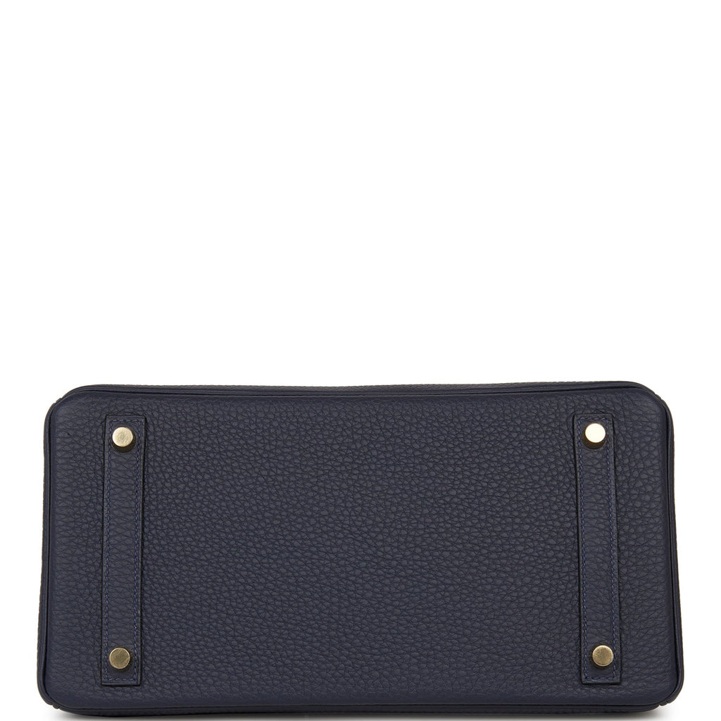 Hermes Birkin 30 Bleu Nuit Togo Gold Hardware