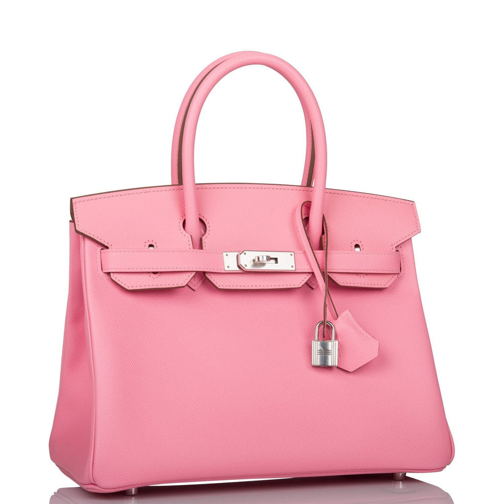Hermes Birkin 30 Rose Confetti Epsom Palladium Hardware