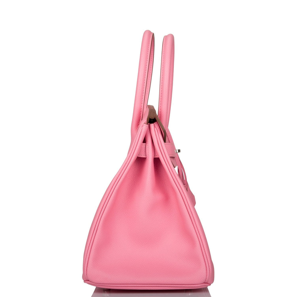 Hermes Birkin 30 Rose Confetti Epsom Palladium Hardware