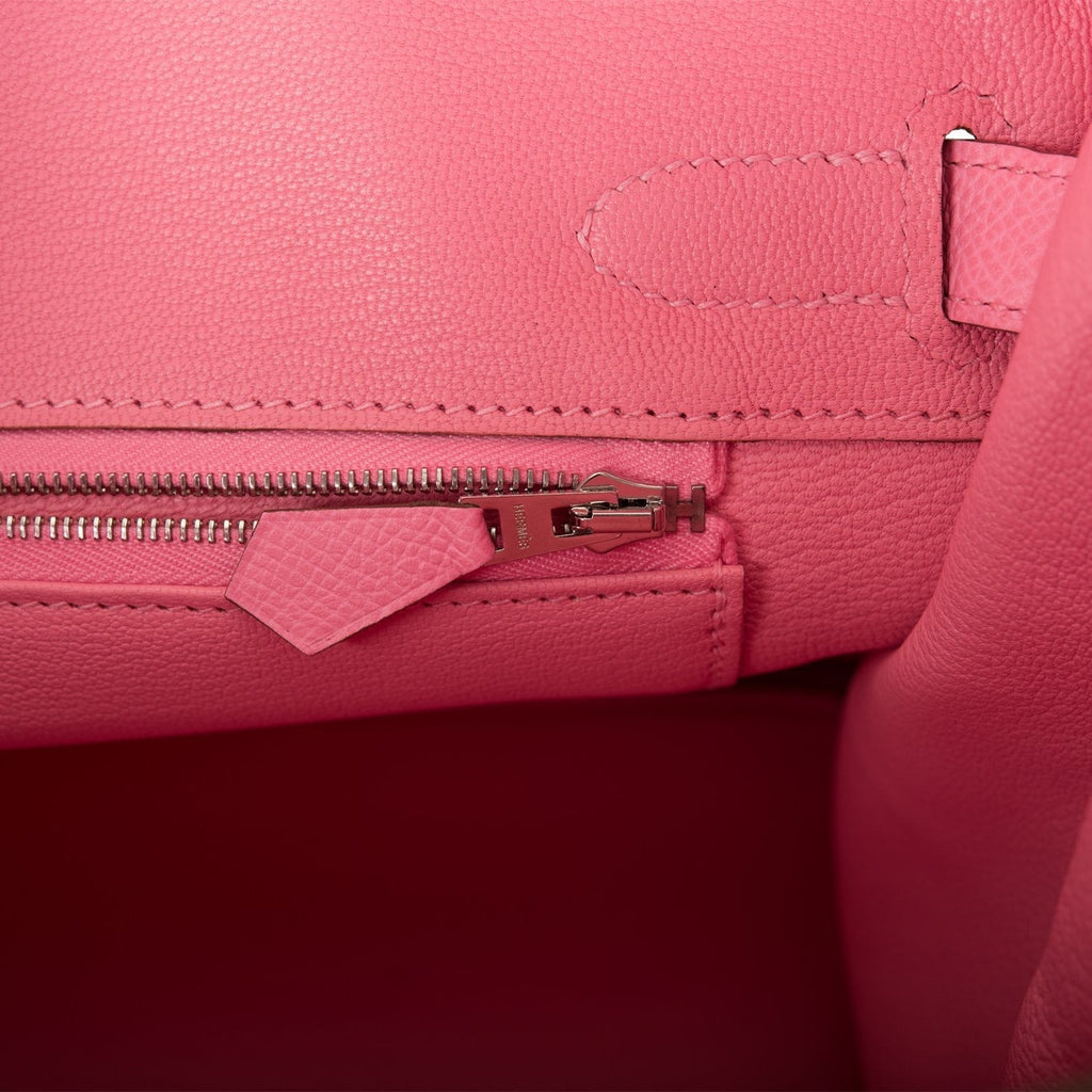 Hermes Birkin 30 Rose Confetti Epsom Palladium Hardware