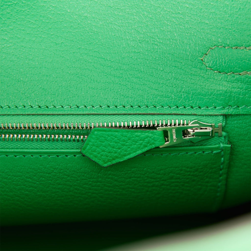Hermes Birkin 25 Bambou Shiny Crocodile and Togo Touch Palladium Hardware