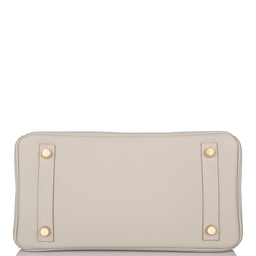 Hermes Birkin 25 Gris Perle Togo Gold Hardware