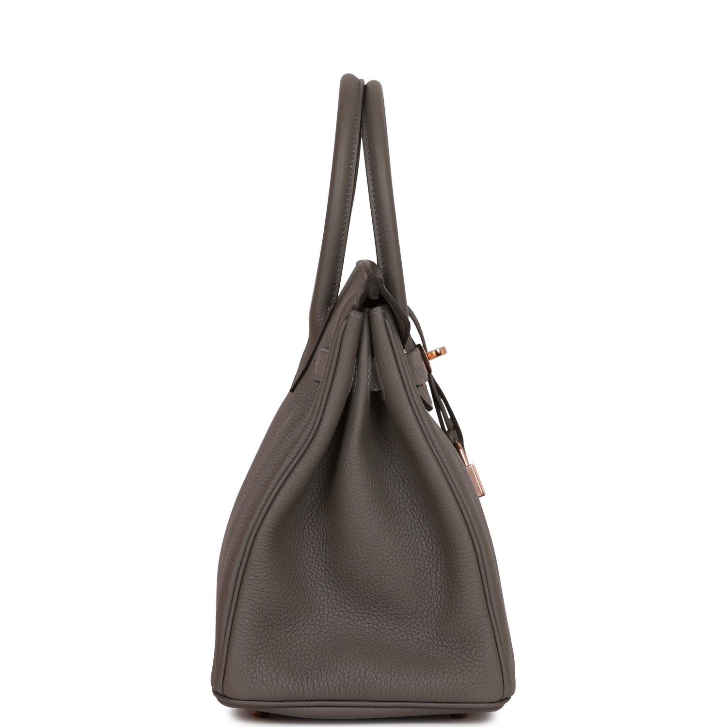 Hermes Birkin 30 Gris Meyer Togo Rose Gold Hardware