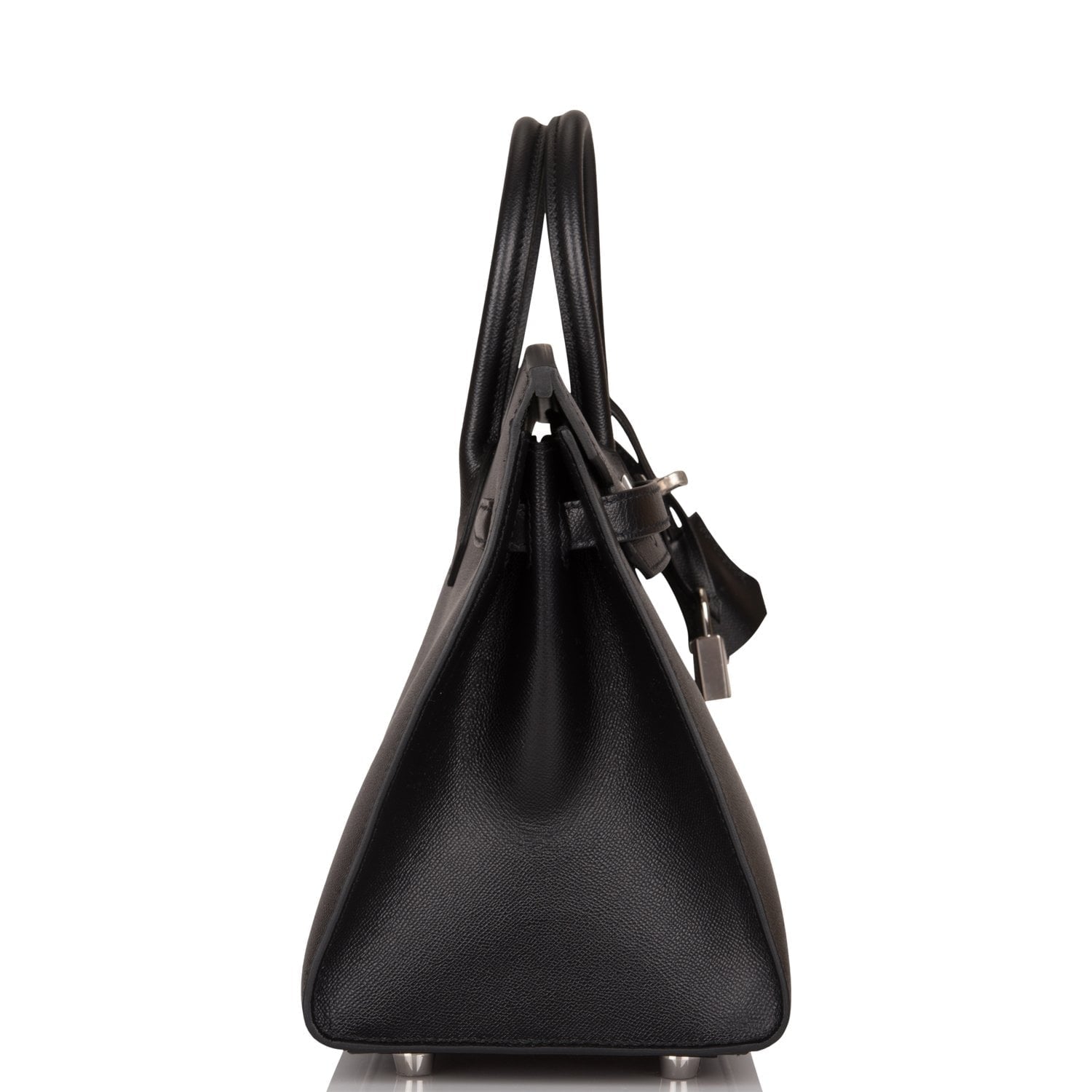 Hermes Birkin Sellier 25 Black Veau Madame Palladium Hardware