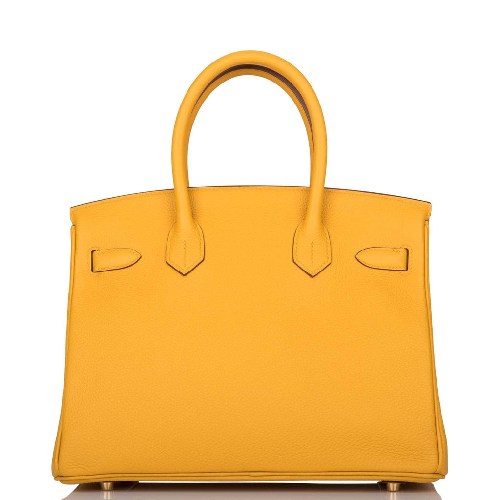 Hermes Birkin 30 Jaune Ambre Togo Gold Hardware
