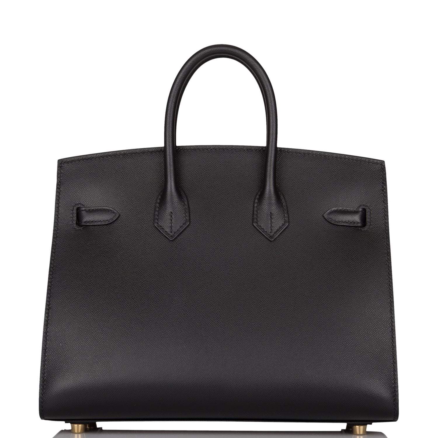 Hermes Birkin Sellier 25 Black Veau Madame Gold Hardware