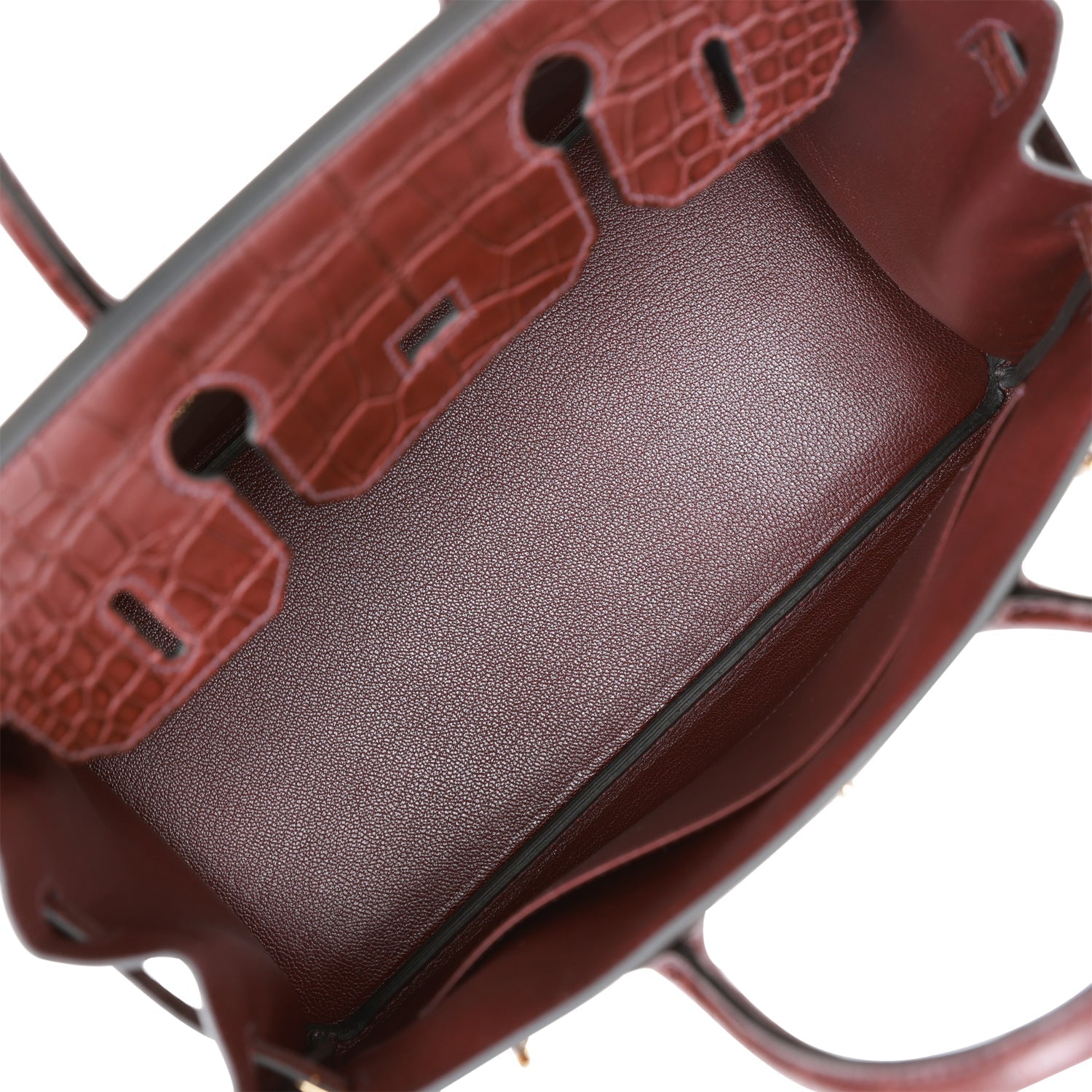 Hermes Birkin 30 Rouge Sellier Matte Alligator and Togo Touch Gold Hardware