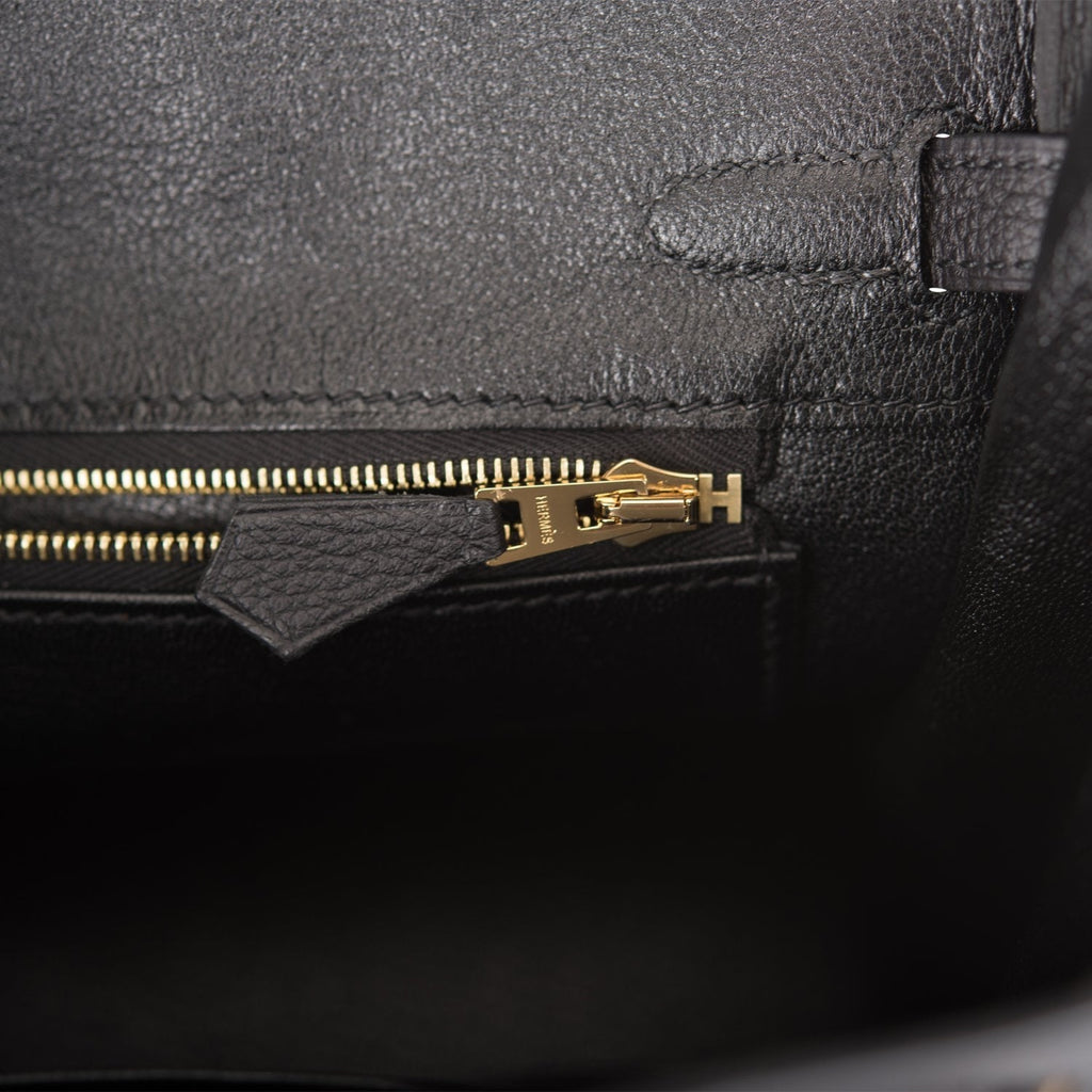 Hermes Black Togo Birkin 25cm Gold Hardware