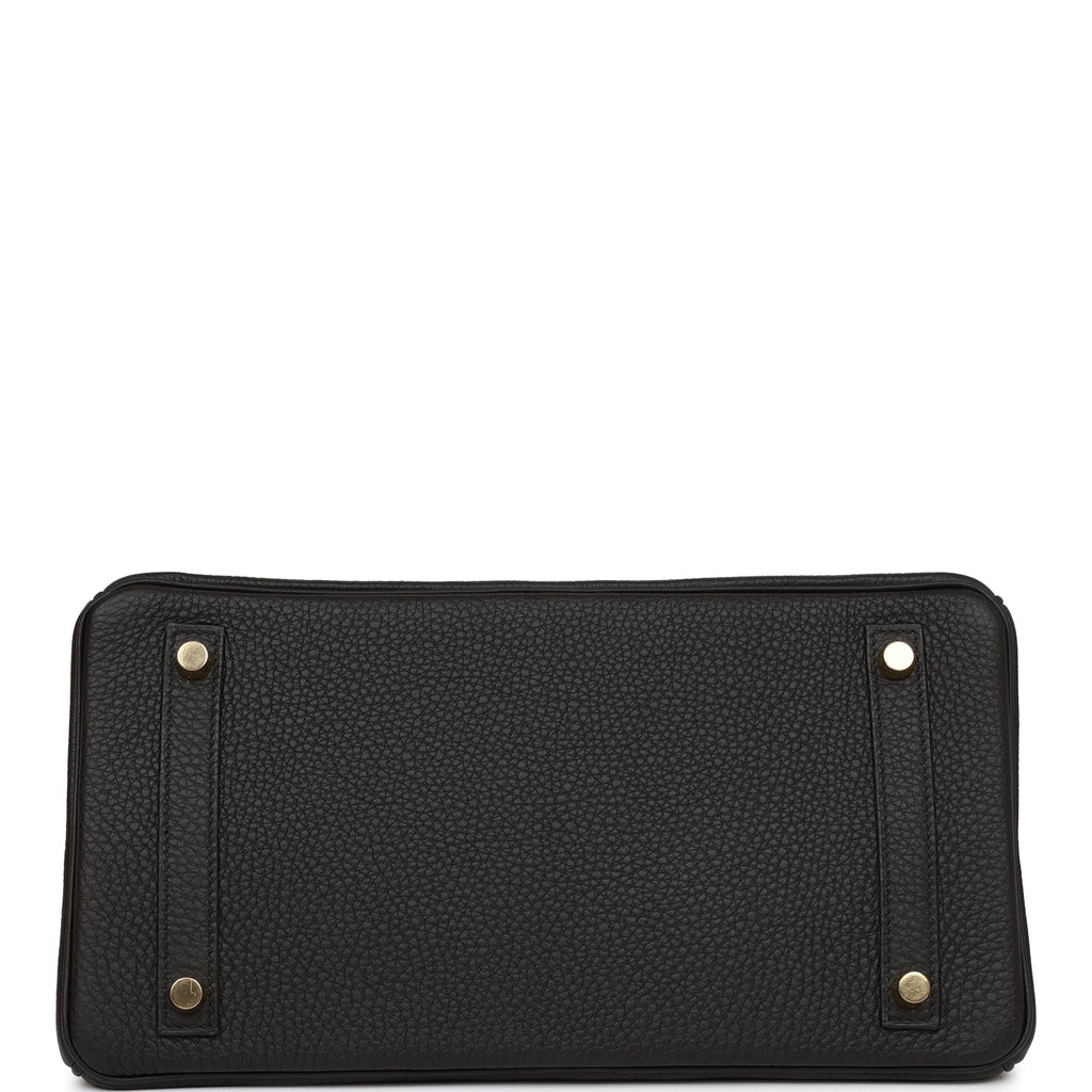 Hermes Birkin 30 Black Togo Gold Hardware
