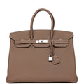 Hermes Birkin 35 Etoupe Togo Palladium Hardware