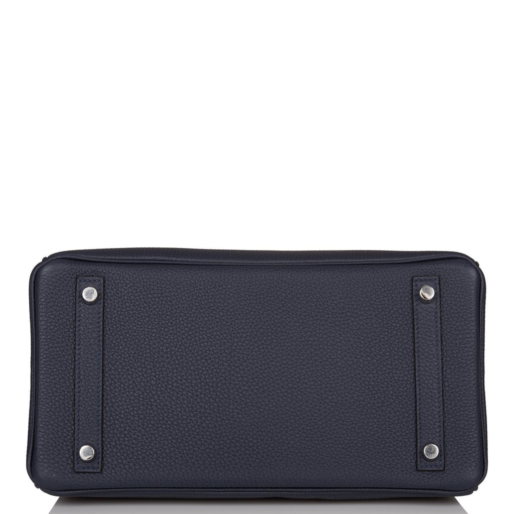 Hermes Birkin 30 Bleu Nuit Togo Palladium Hardware
