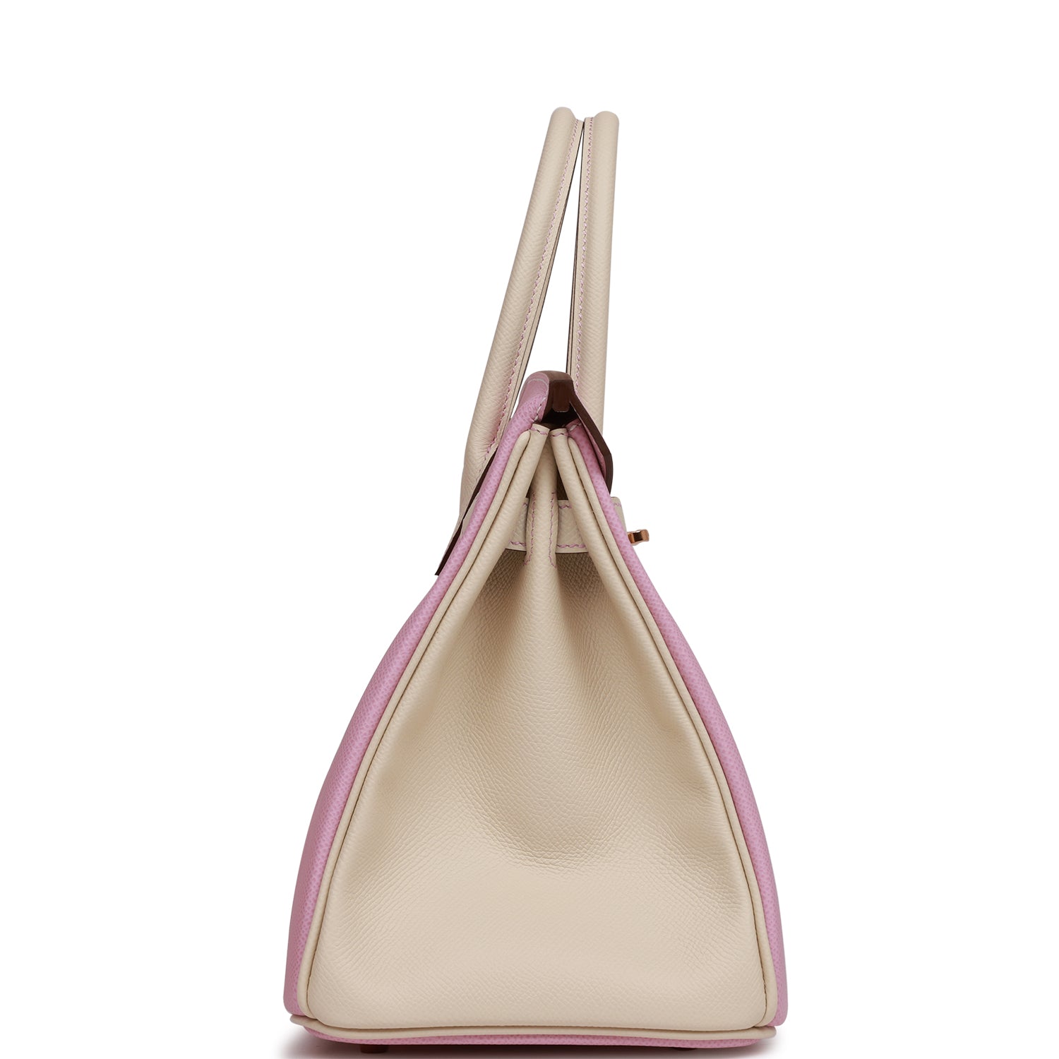 Hermes Birkin 30 Mauve Sylvestre and Craie Epsom Rose Gold Hardware