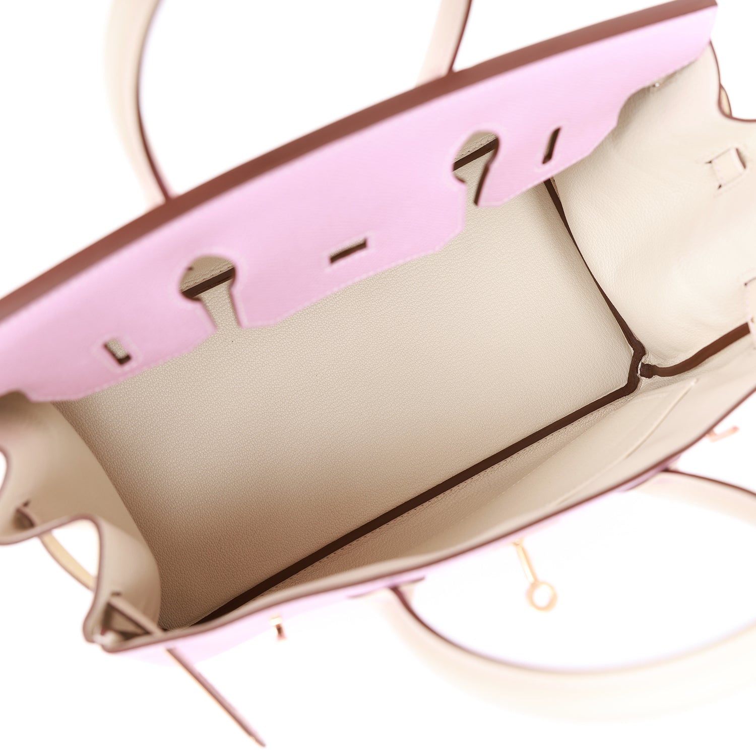 Hermes Birkin 30 Mauve Sylvestre and Craie Epsom Rose Gold Hardware