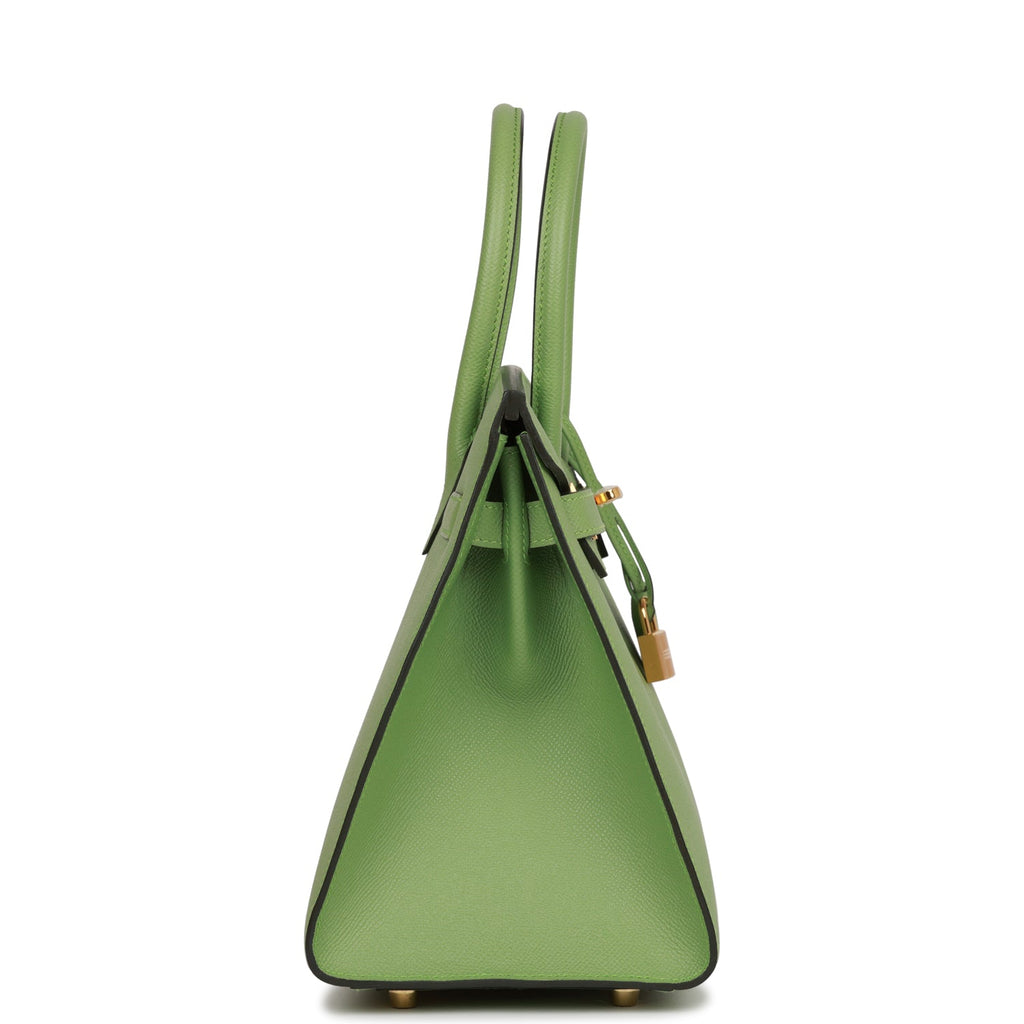 Hermes Birkin Sellier 30 Vert Criquet Epsom Gold Hardware