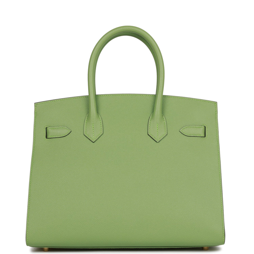 Hermes Birkin Sellier 30 Vert Criquet Epsom Gold Hardware