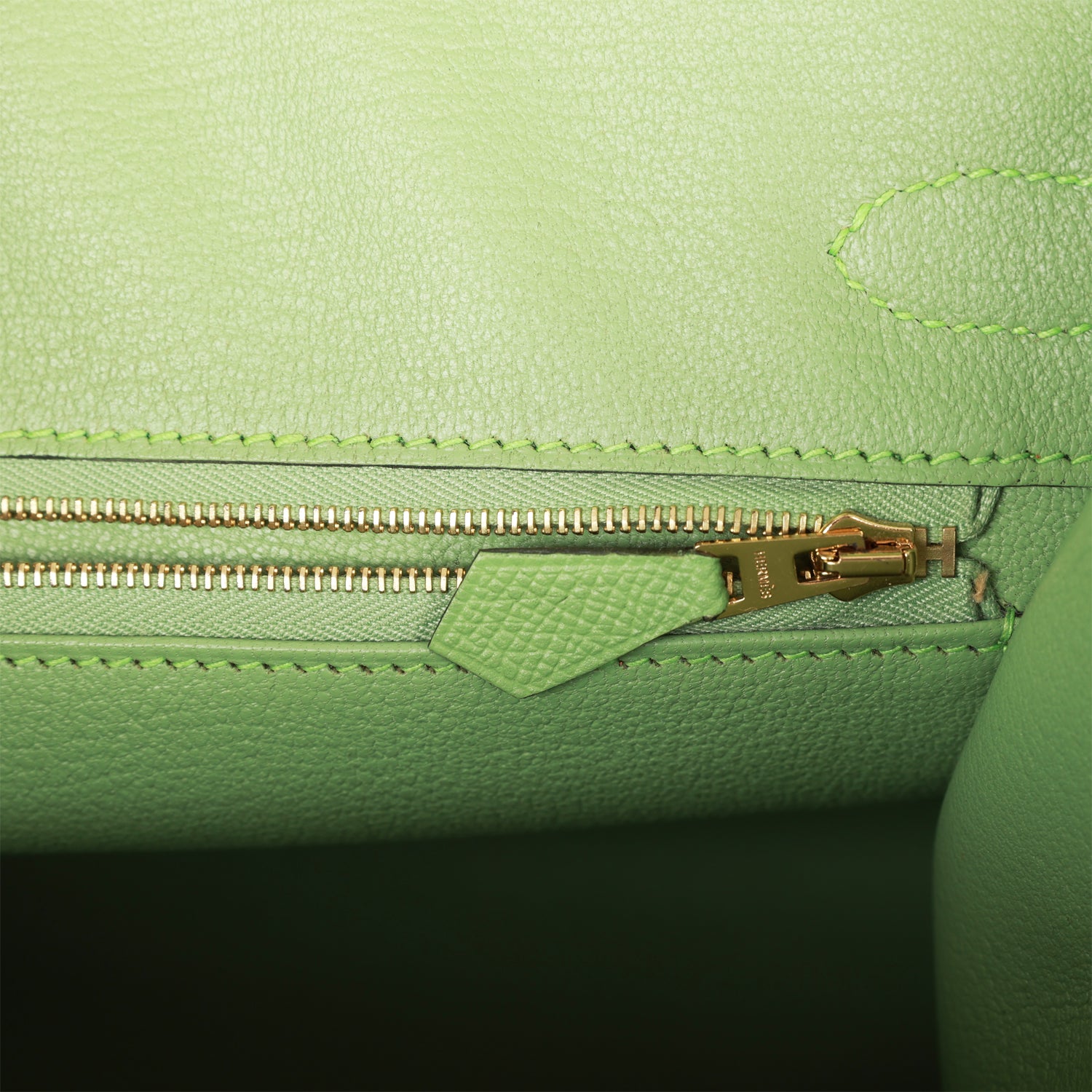 Hermes Birkin Sellier 30 Vert Criquet Epsom Gold Hardware