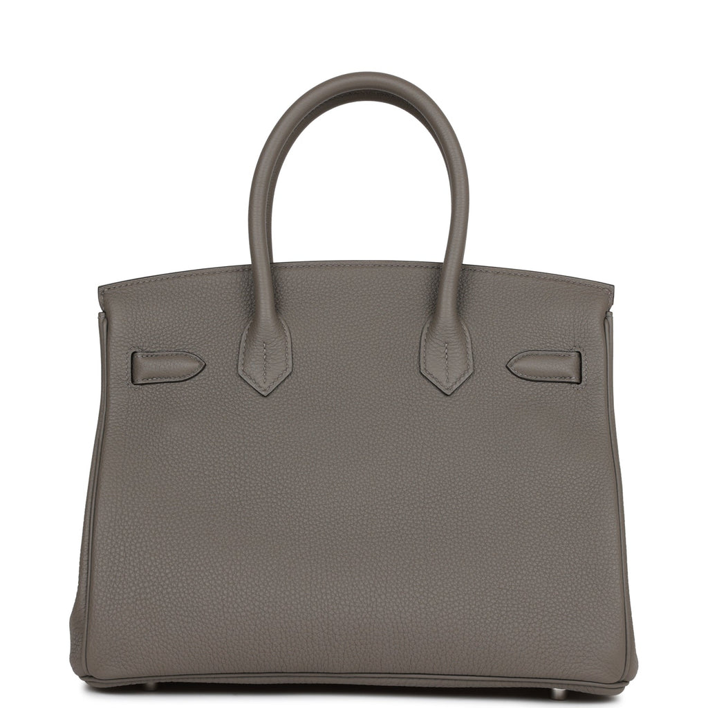 Hermes Birkin 30 Gris Meyer Togo Palladium Hardware