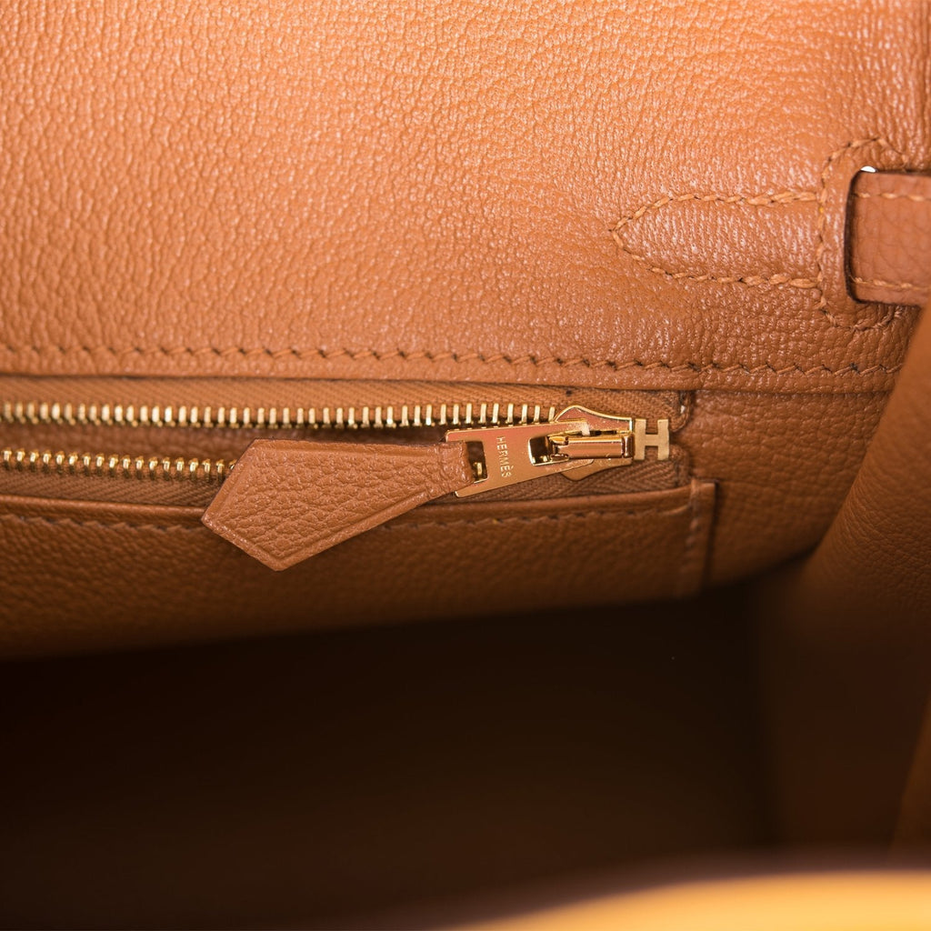 Hermes Special Order (HSS) Birkin 25 Jaune Ambre and Gold Togo Permabrass Hardware