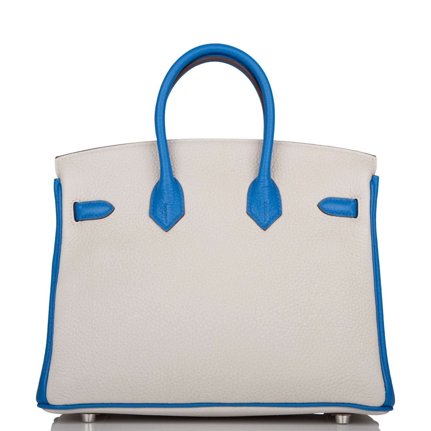Hermes Special Order (HSS) Birkin 25 Gris Mouette and Mykonos Clemence Brushed Palladium Hardware