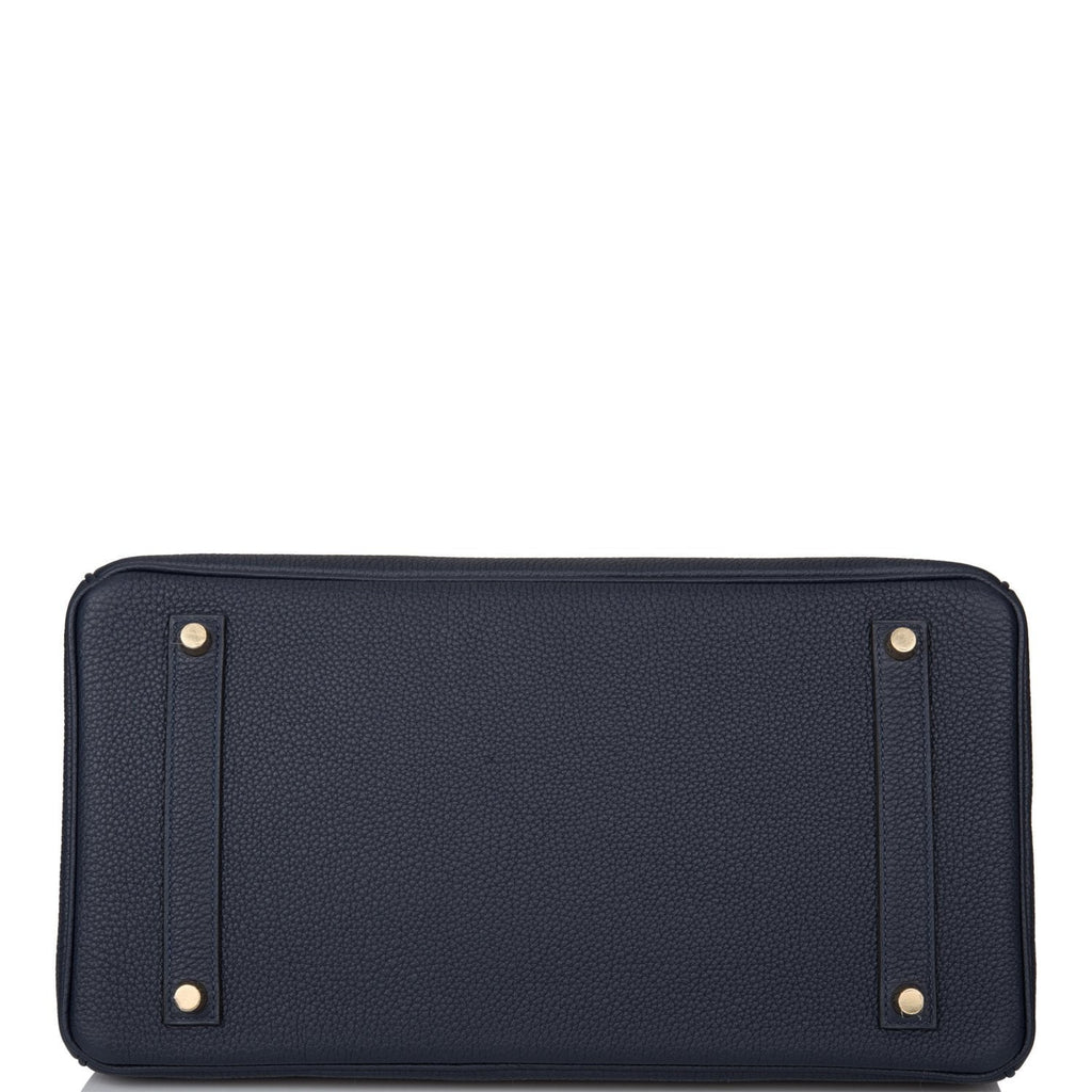 Hermes Bleu Nuit Togo Birkin 35cm Gold Hardware