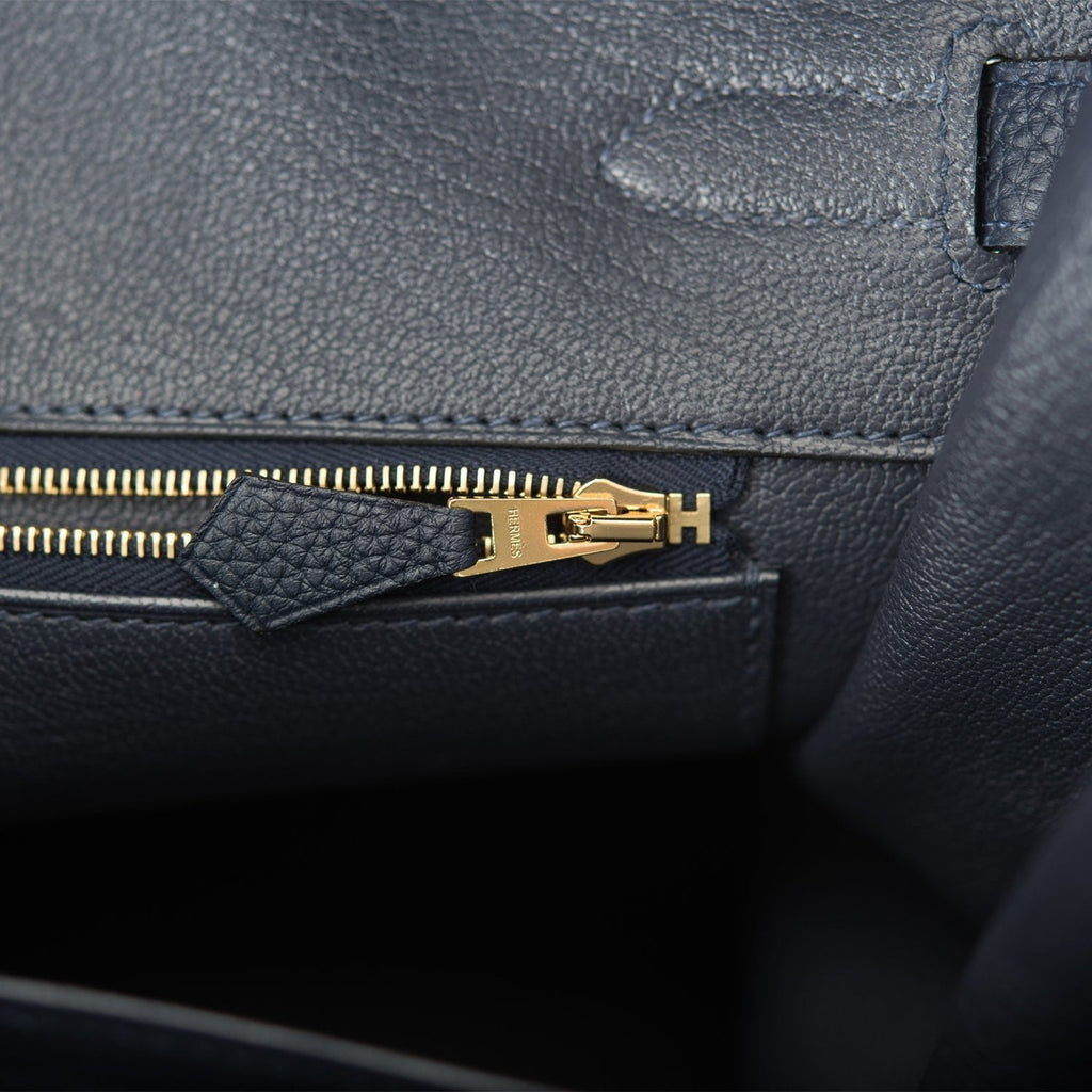 Hermes Bleu Nuit Togo Birkin 35cm Gold Hardware