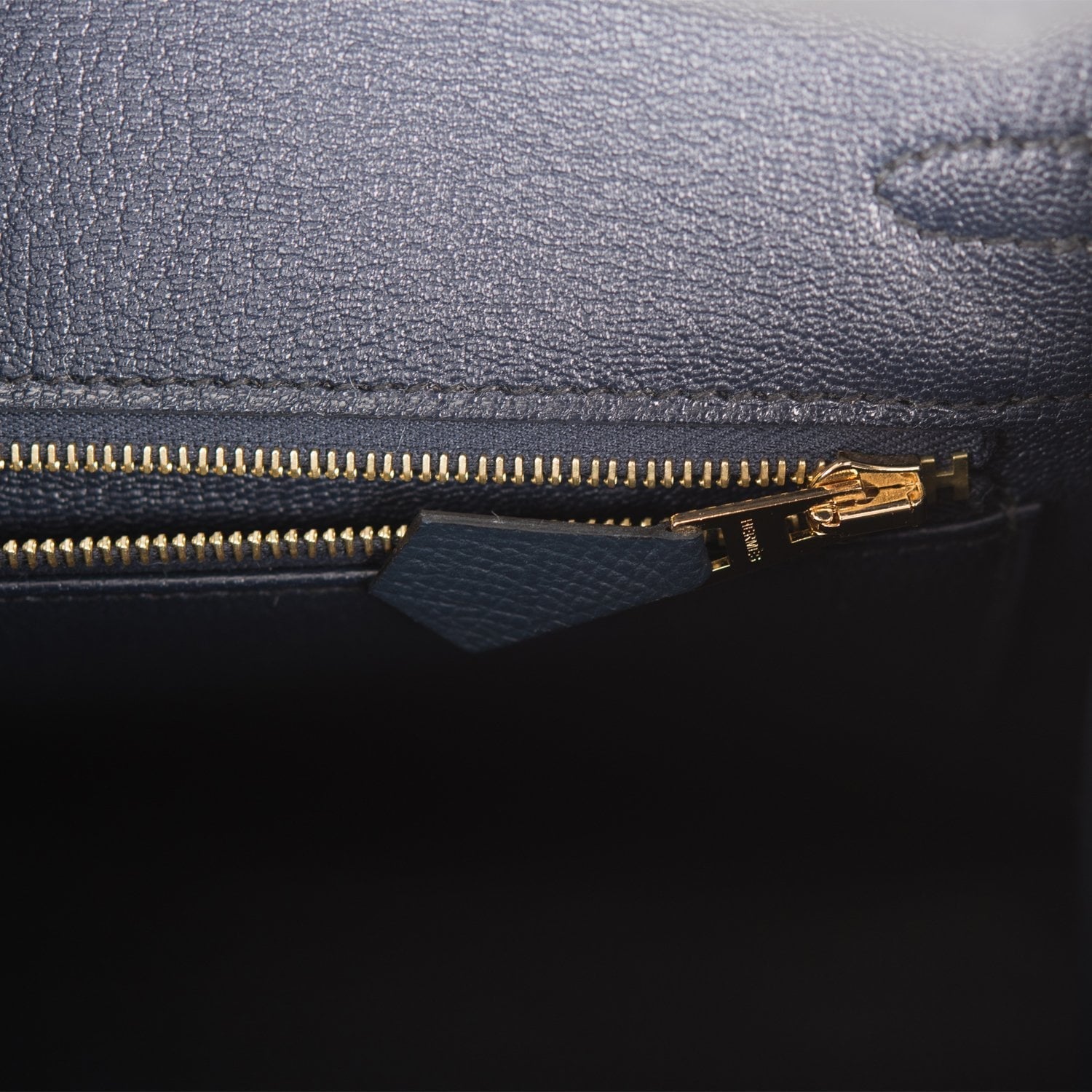 Hermes Birkin Sellier 25 Bleu Indigo Epsom Gold Hardware
