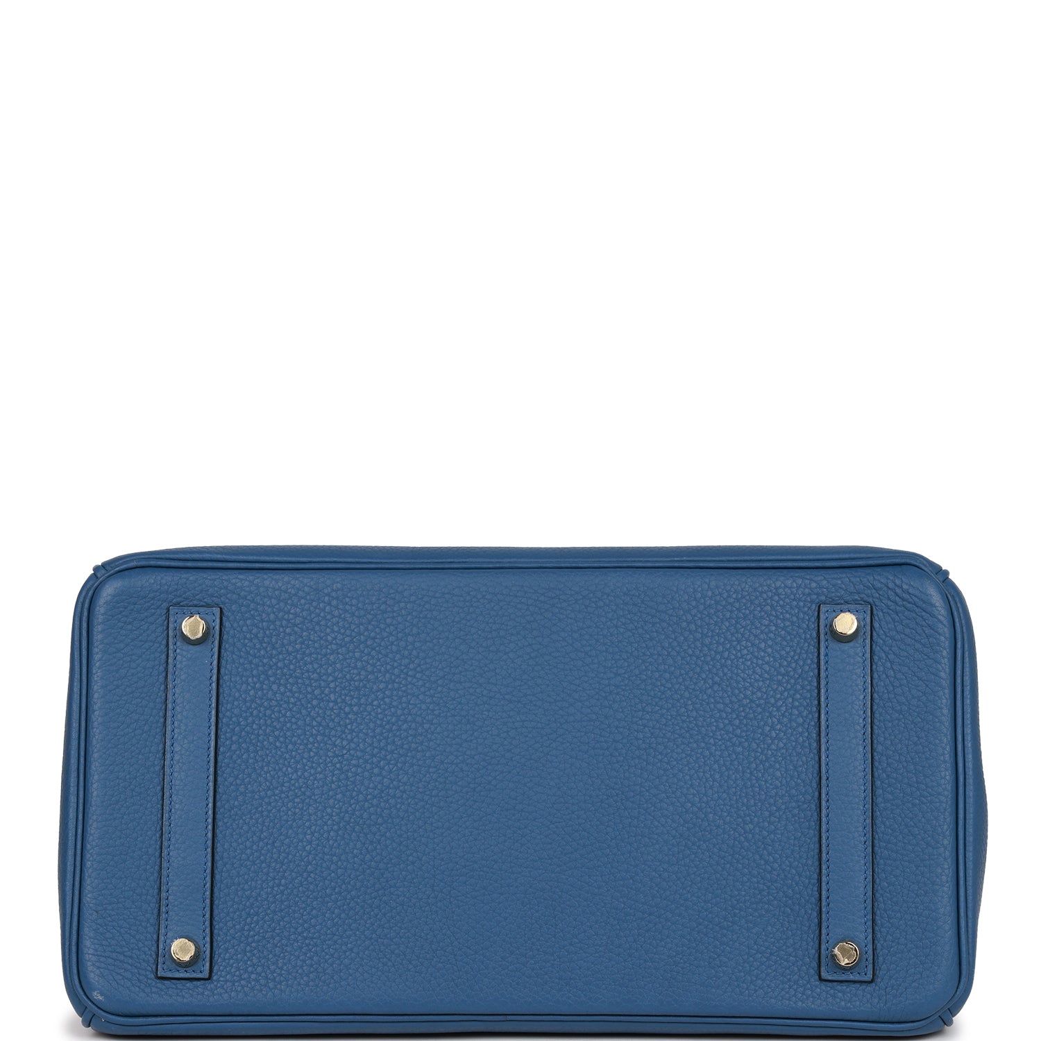 Pre-owned Hermes Birkin 35 Bleu Agate Togo Gold Hardware