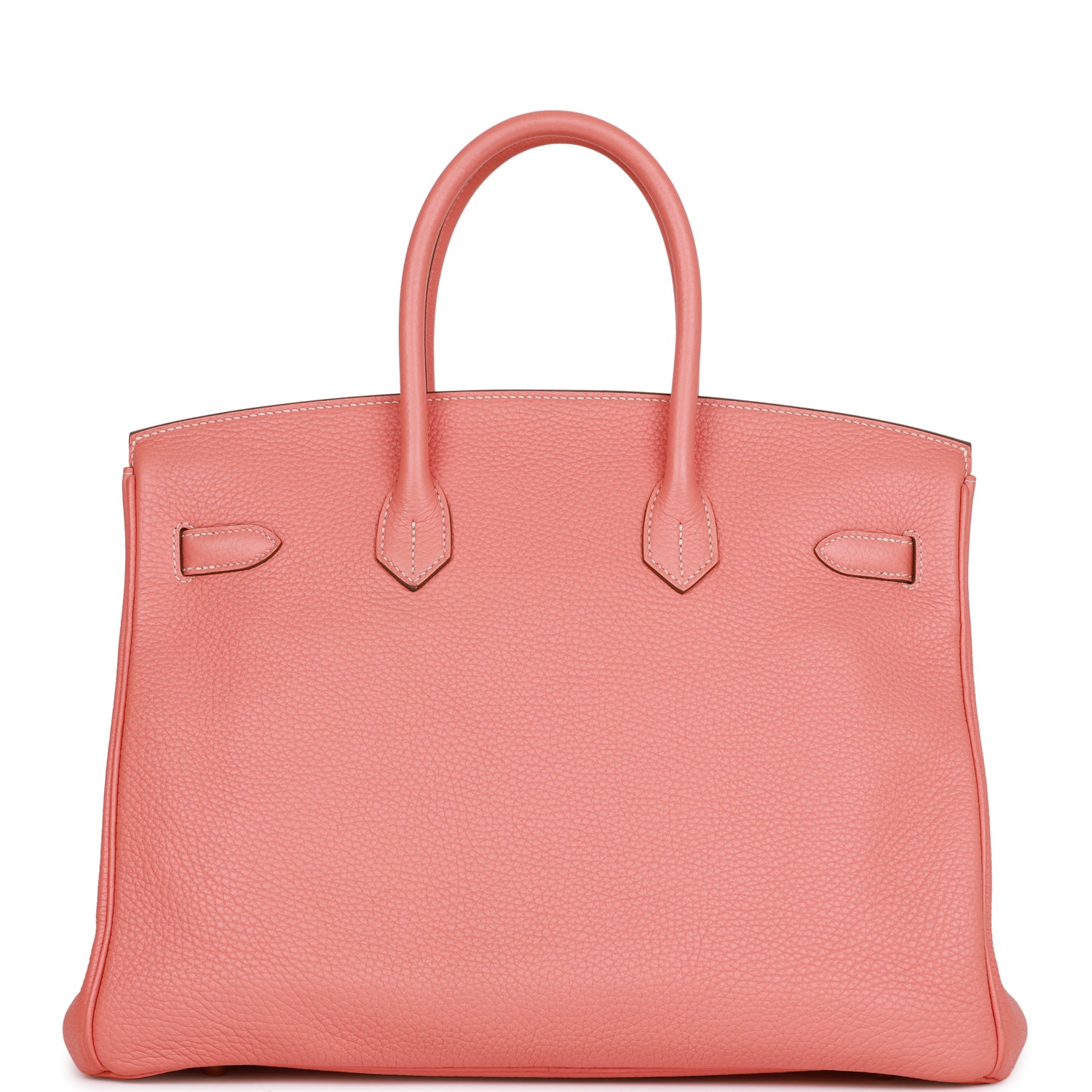 Pre-owned Hermes Birkin 35 Crevette Togo Gold Hardware