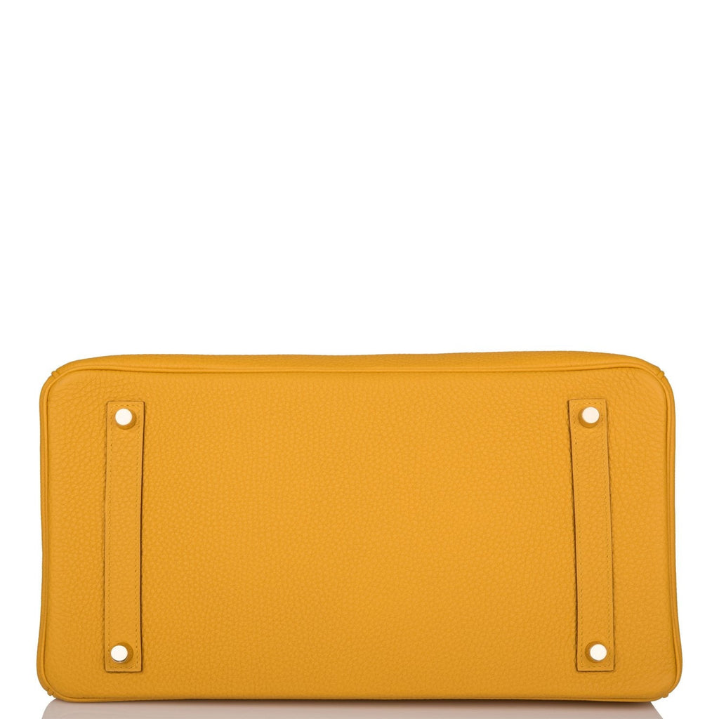 Hermes Birkin 35 Jaune Ambre Togo Gold Hardware