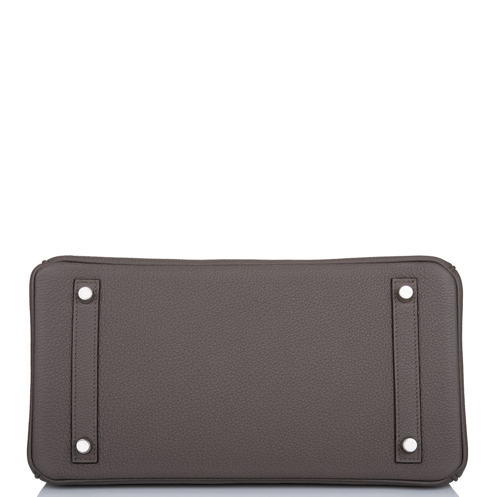 Hermes Birkin 30 Etain Togo Palladium Hardware