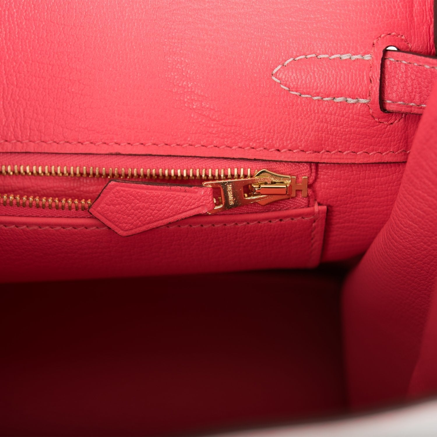 Hermes Special Order (HSS) Birkin 25 Gris Perle and Rose Azalee Chèvre Brushed Gold Hardware
