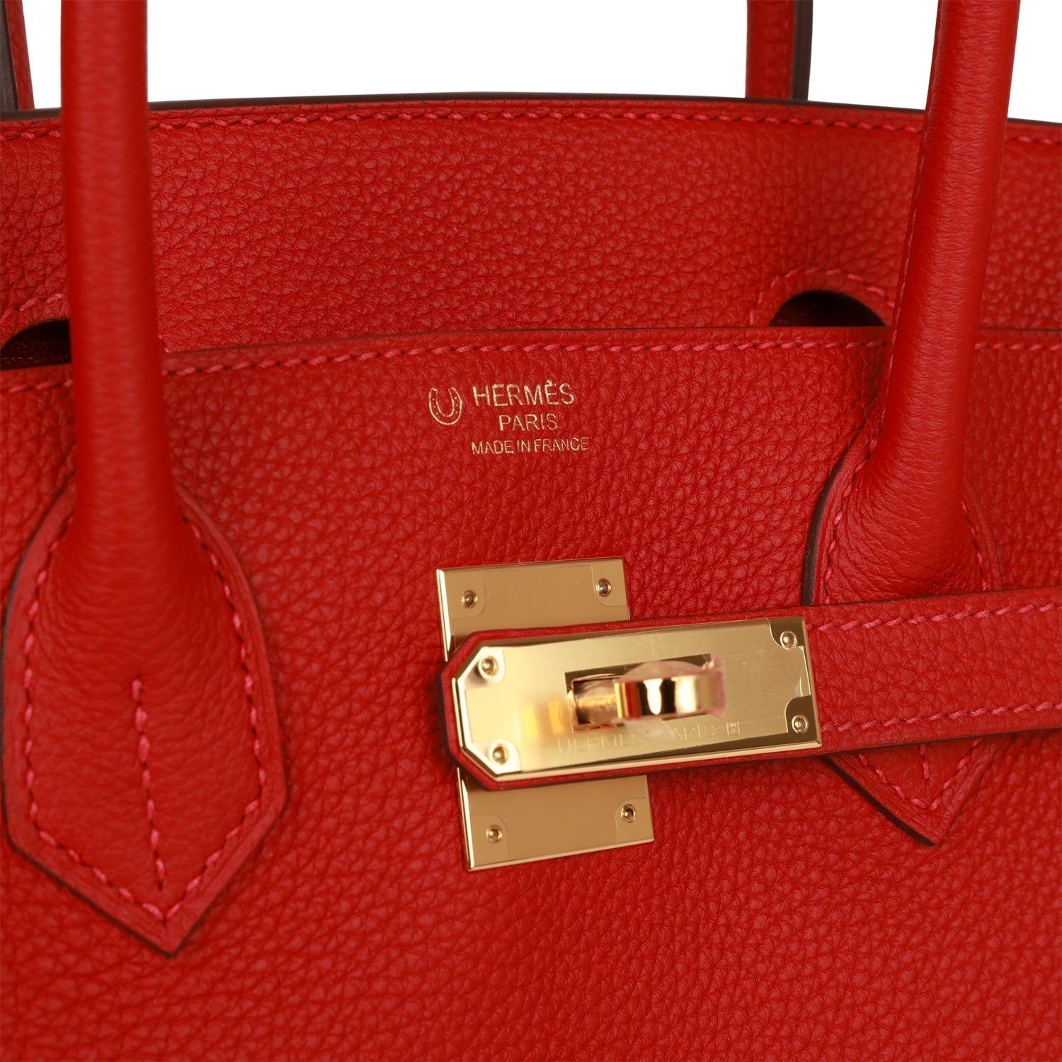 Hermes Birkin 30 Rouge Casaque Togo Gold Hardware