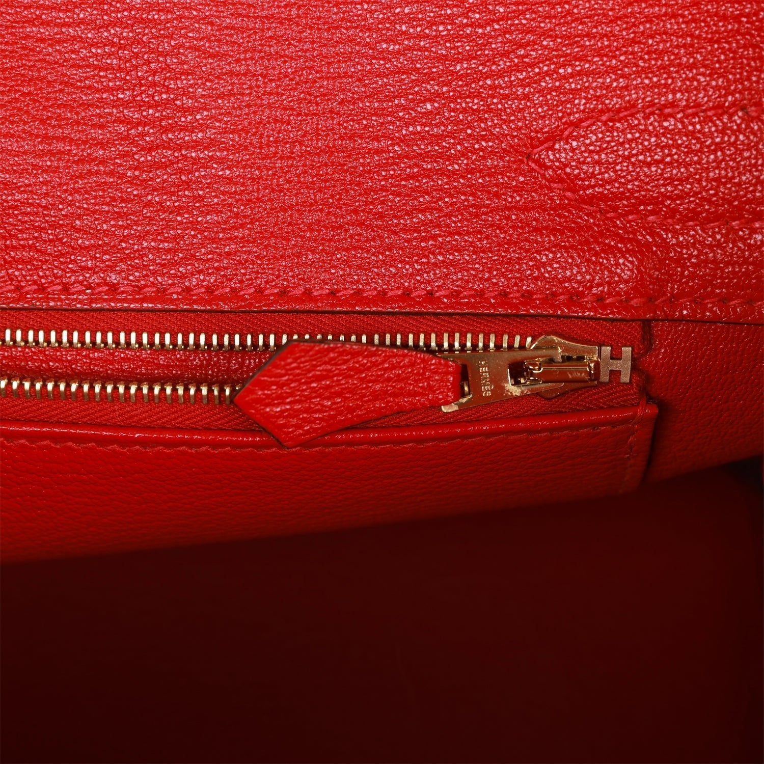 Hermes Birkin 30 Rouge Casaque Togo Gold Hardware