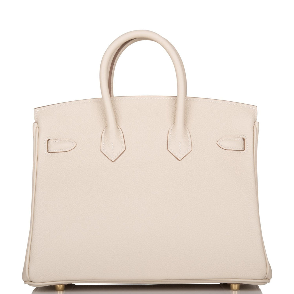Hermes Birkin 25 Craie Togo Gold Hardware