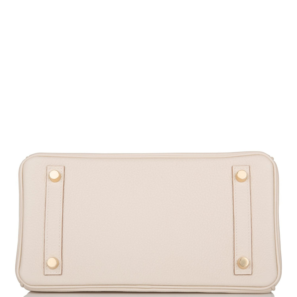 Hermes Birkin 25 Craie Togo Gold Hardware