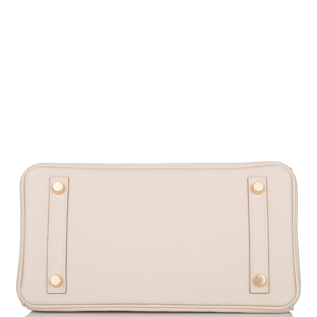 Hermes Birkin 25 Craie Togo Gold Hardware
