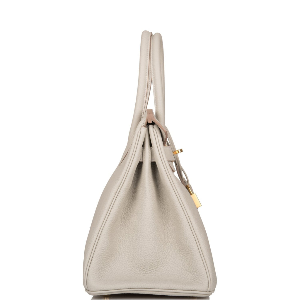 Hermes Birkin 30 Gris Perle Togo Gold Hardware