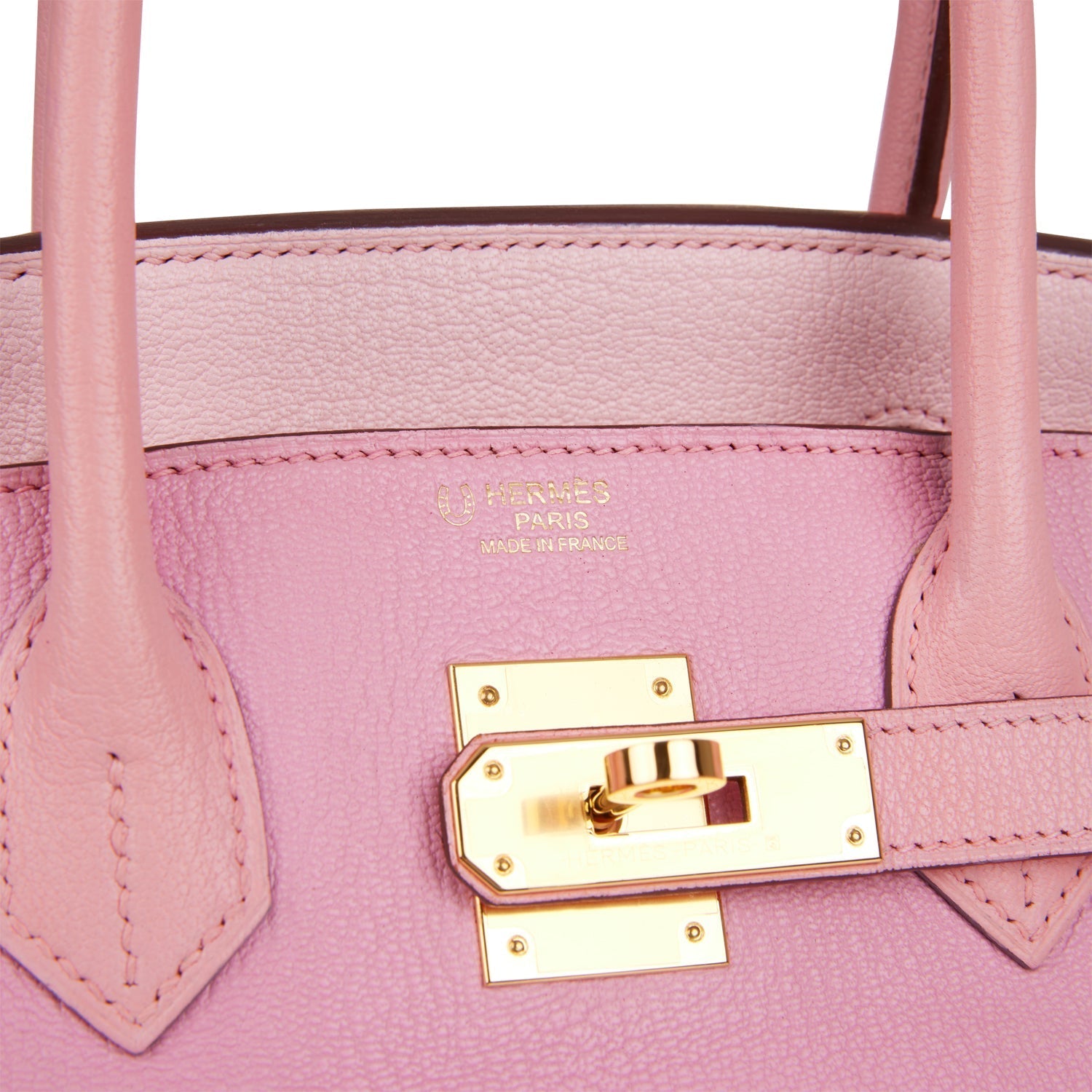 Pre-owned Hermes Special Order (HSS) Birkin 30 Bubblegum, Rose Confetti and Rose Sakura Chevre Gold Hardware