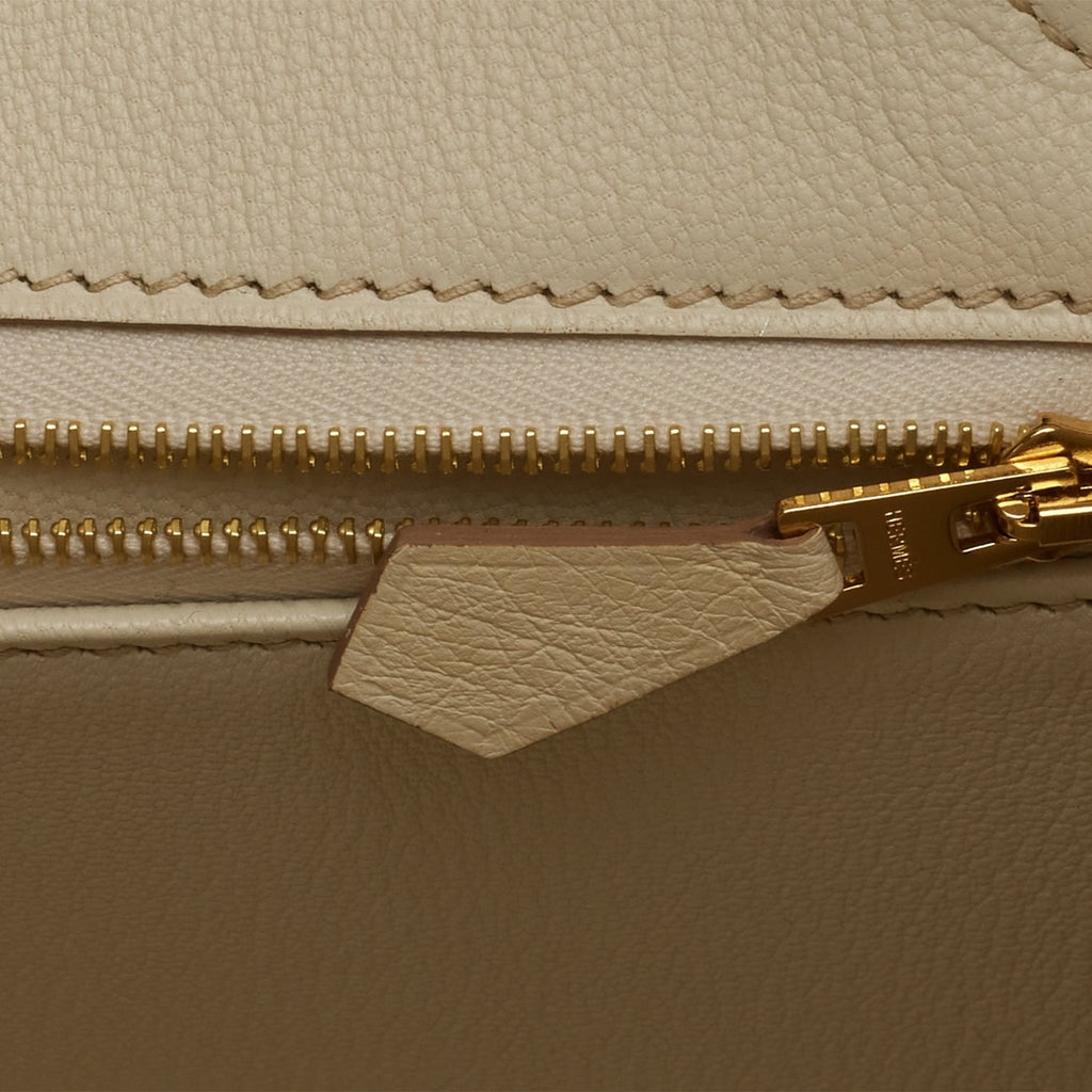Hermes Birkin 30 Beton Ostrich Gold Hardware